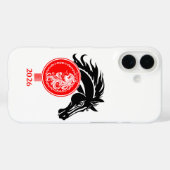 Coques Case-Mate iPhone Aquarius x Année du Cheval 2026 (Verso (horizontal))