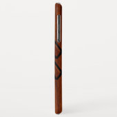 Coques Case-Mate iPhone Aquarius Zodiac Sign Brown Mahogany Style (Dos/Gauche)