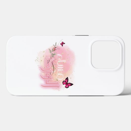 Coques Case-Mate iPhone Arabe bonne soirée rose (Verso (horizontal))