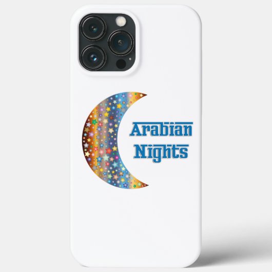 Coques Case-Mate iPhone Arabe Nights Crescent Moon Star Design (Verso)