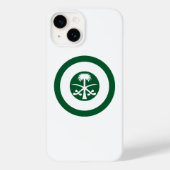 Coques Case-Mate iPhone Arabie Saoudite rond drapeau du pays symbole armée (Verso)