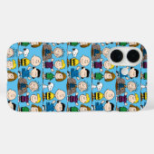 Coques Case-Mate iPhone Arachides amis dans une rangée (Verso (horizontal))