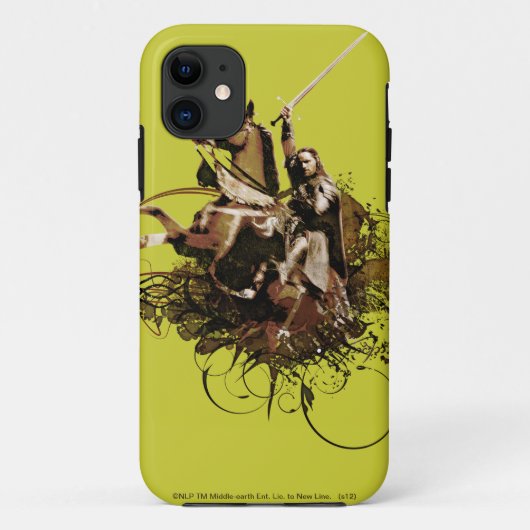 Coques Case-Mate iPhone Aragorn équitation d'un cheval vectoriel collage (Dos)