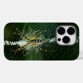 Coques Case-Mate iPhone Araignée de jardin noire et jaune (Verso (horizontal))