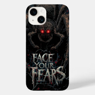 Coque Pour iPhone 14 Araignée de nuit - Illustration d'horreur noire