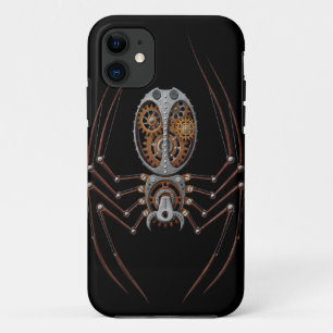 Etui iPhone Case-Mate Araignée de Steampunk, arrière - plan noir