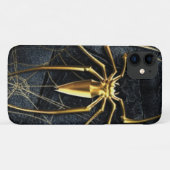 Coques Case-Mate iPhone araignée d'or marbre noir Coque-Mate à peine là (Dos (Horizontal))