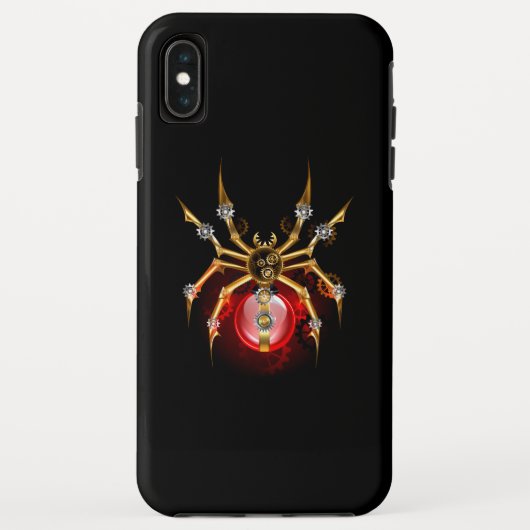 Coques Case-Mate iPhone Araignée en vapeur noire (Dos)