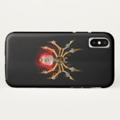 Coques Case-Mate iPhone Araignée en vapeur noire (Dos (Horizontal))