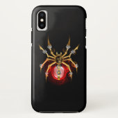 Coques Case-Mate iPhone Araignée en vapeur noire (Dos)