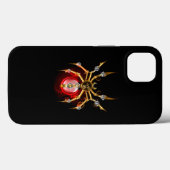 Coques Case-Mate iPhone Araignée en vapeur noire (Verso (horizontal))