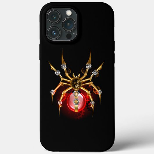 Coques Case-Mate iPhone Araignée en vapeur noire (Verso)