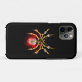Coques Case-Mate iPhone Araignée en vapeur noire (Dos (Horizontal))