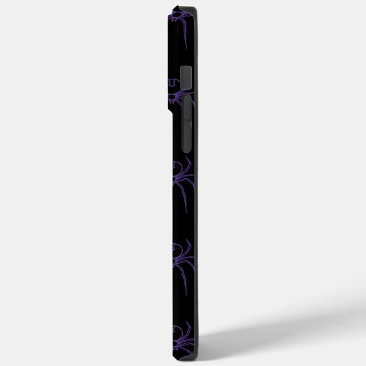 Coques Case-Mate iPhone Araignée en violet et noir (Verso / Gauche)