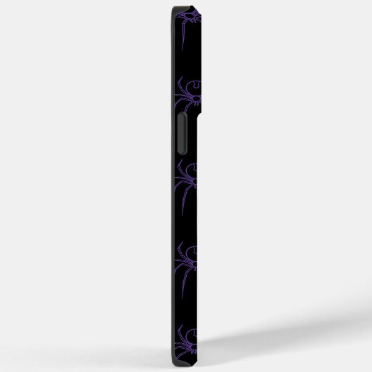Coques Case-Mate iPhone Araignée en violet et noir (Verso / Droite)