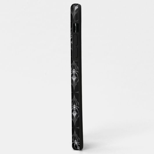 Coques Case-Mate iPhone Araignée gothique Motif noir (Dos/Gauche)
