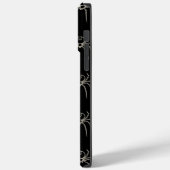 Coques Case-Mate iPhone Araignée - Noir de chauve-souris et Blanc d'os (Verso / Gauche)
