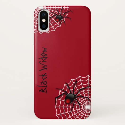 Coques Case-Mate iPhone Araignée noire (Dos)