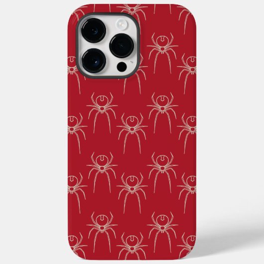 Coques Case-Mate iPhone Araignée - Rouge de sang et Blanc d'os (Verso)