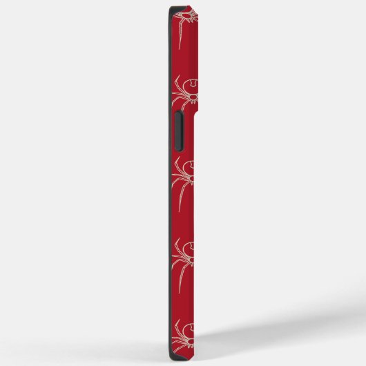 Coques Case-Mate iPhone Araignée - Rouge de sang et Blanc d'os (Verso / Droite)