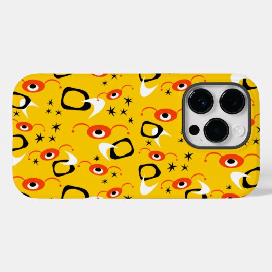Coques Case-Mate iPhone Araignées rétro atomique (Verso (horizontal))