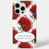 Coques Case-Mate iPhone Arbre à feuilles de coeur rouge (Verso)