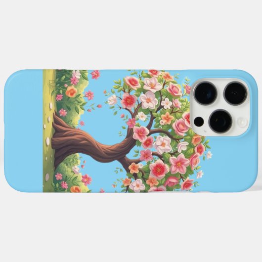 Coques Case-Mate iPhone Arbre à fleurs (Verso (horizontal))