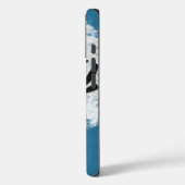 Coques Case-Mate iPhone Arbre abstrait sur fond bleu (Verso / Gauche)