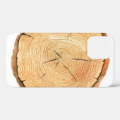 Coques Case-Mate iPhone Arbre anneaux. Illustration aquarelle. tabulation (Verso (horizontal))