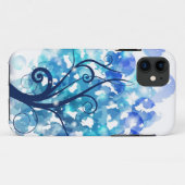 Coques Case-Mate iPhone Arbre bleu (Dos (Horizontal))