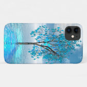 Coques Case-Mate iPhone Arbre bleu cristal (Dos (Horizontal))