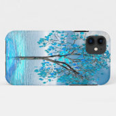 Coques Case-Mate iPhone Arbre bleu cristal (Dos (Horizontal))