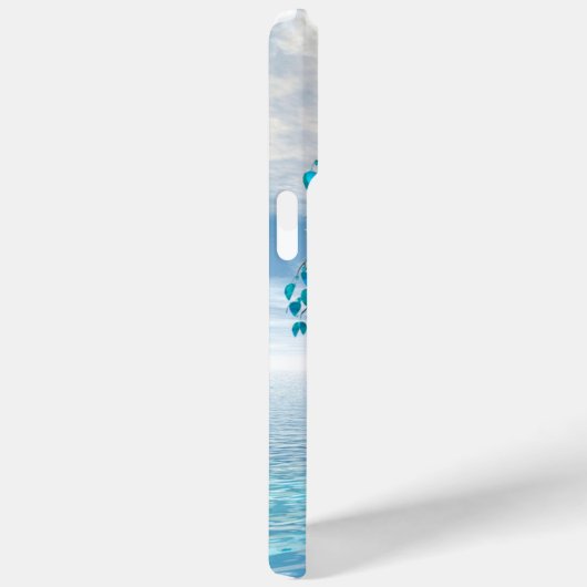 Coques Case-Mate iPhone Arbre bleu cristal (Verso / Droite)
