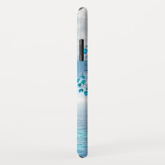 Coques Case-Mate iPhone Arbre bleu cristal (Dos/Droite)