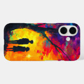 Coques Case-Mate iPhone Arbre coloré d'amour (Verso (horizontal))