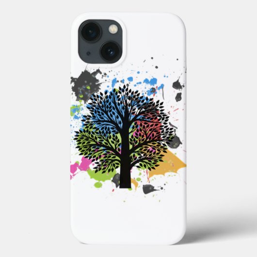 Coques Case-Mate iPhone Arbre dans les couleurs (Verso)