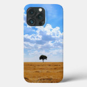 Coques Case-Mate iPhone Arbre dans un champ de blé récolté (Verso)