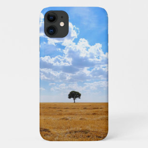 Case-Mate iPhone Case Arbre dans un champ de blé récolté