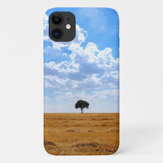 Coques Case-Mate iPhone Arbre dans un champ de blé récolté (Dos)