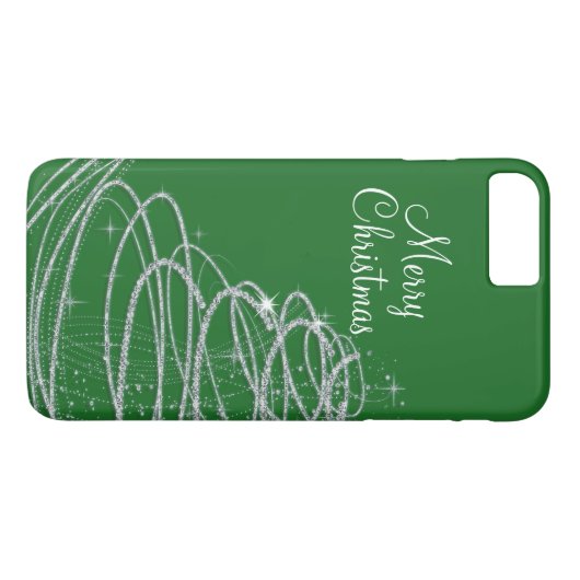 Coques Case-Mate iPhone Arbre de Joyeux Noël de Bling (Dos (Horizontal))