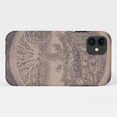 Coques Case-Mate iPhone Arbre de la vie dans le brun (Dos (Horizontal))