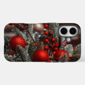 Coques Case-Mate iPhone Arbre de Noël (Verso (horizontal))