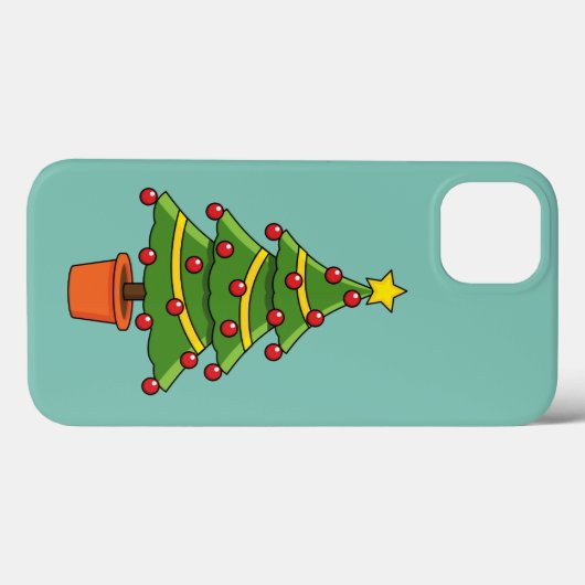 Coques Case-Mate iPhone Arbre de Noël (Verso (horizontal))