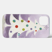 Coques Case-Mate iPhone Arbre de Noël blanc (Verso (horizontal))