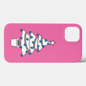 Coques Case-Mate iPhone Arbre de Noël blanc (Verso (horizontal))