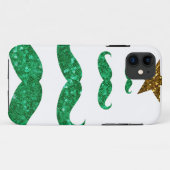 Coques Case-Mate iPhone arbre de noël de la moustache (Dos (Horizontal))