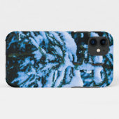 Coques Case-Mate iPhone Arbre de Noël de neige (Dos (Horizontal))