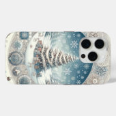 Coques Case-Mate iPhone Arbre de Noël d'hiver (Verso (horizontal))