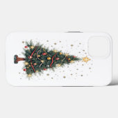 Coques Case-Mate iPhone Arbre de Noël élégant (Verso (horizontal))