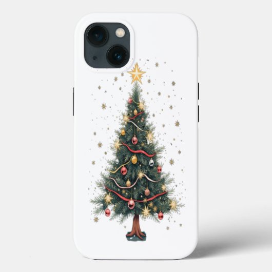 Coques Case-Mate iPhone Arbre de Noël élégant (Verso)